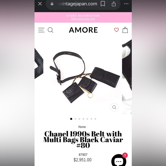 Chanel 1990s vintage black textured leather belt 80/32 - Picture 13 of 14